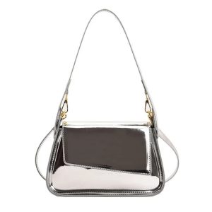 [sbrand] Laser Reflective Women’s Underarm Shoulder Bag Gold Party Clutch Handbag